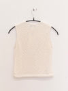 SWAYING 25 Spring/Summer Water Ripple Tank Top SW-SW25SS1T15C1-BAI White